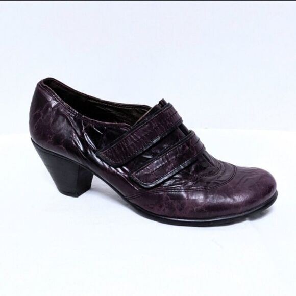 FIDJI FIDJI Dark Purple Heeled Loafers 39 - Picture 7 of 7